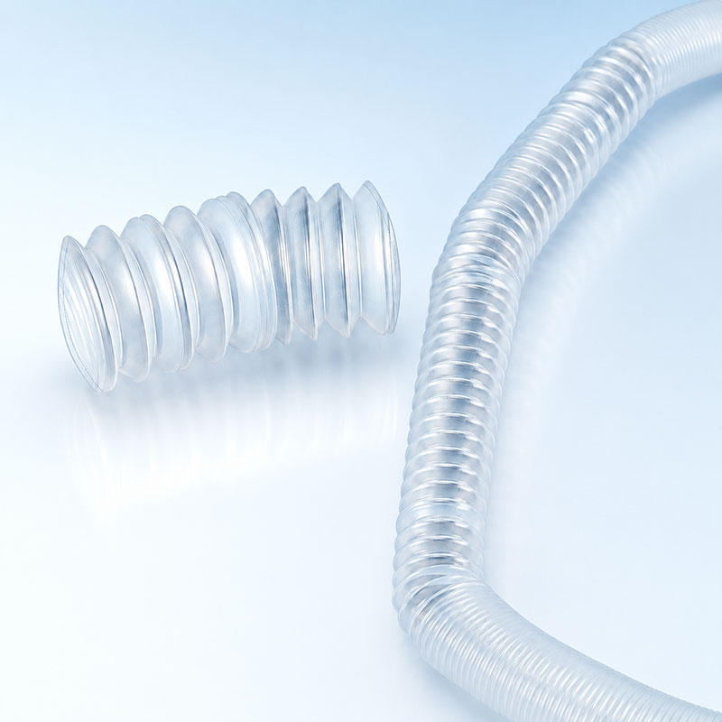 Breathing circuit connector and tube detail