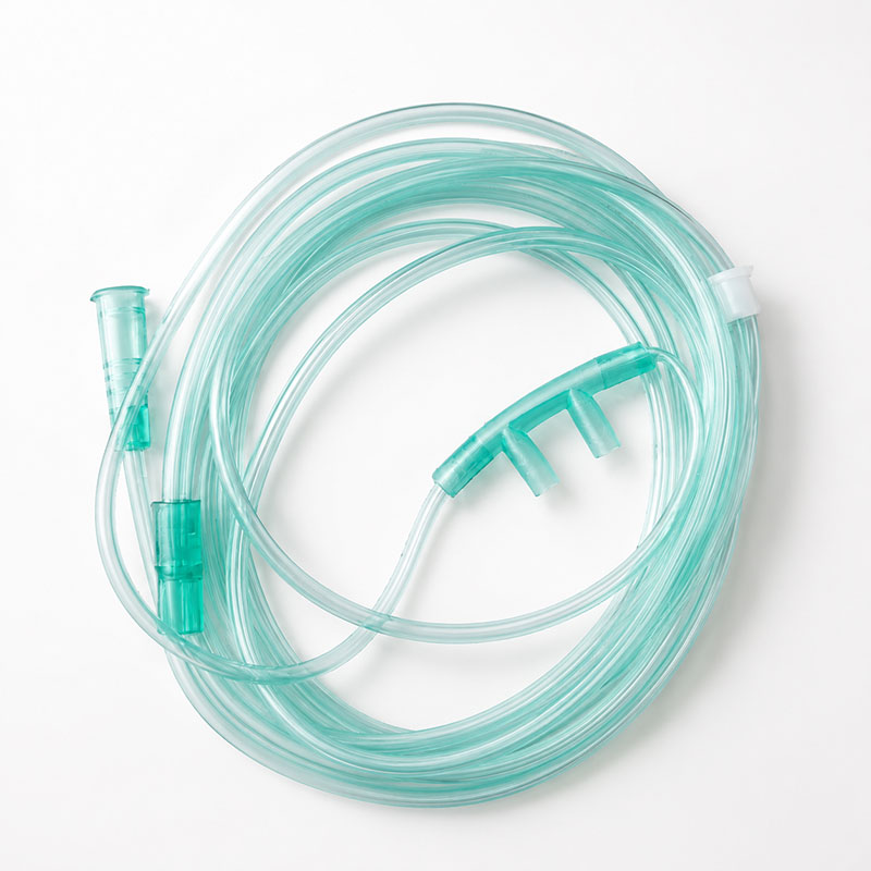Green nasal cannula detail
