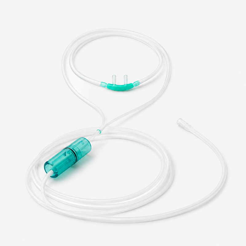 Silicone nasal cannula detail
