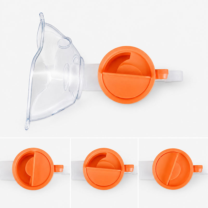Adjustable nebulizer cup detail
