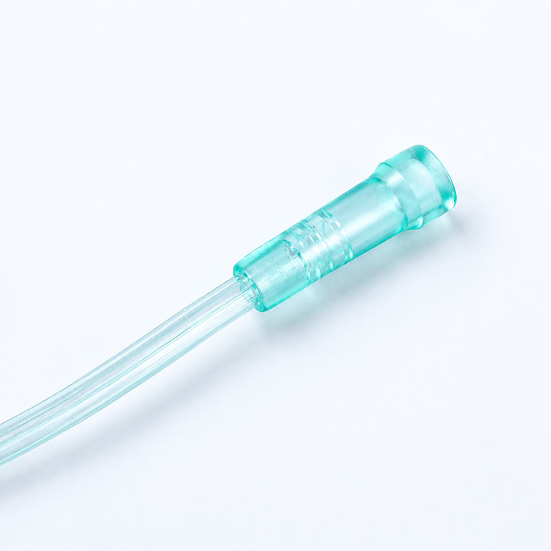 Oxygen mask tube connector detail