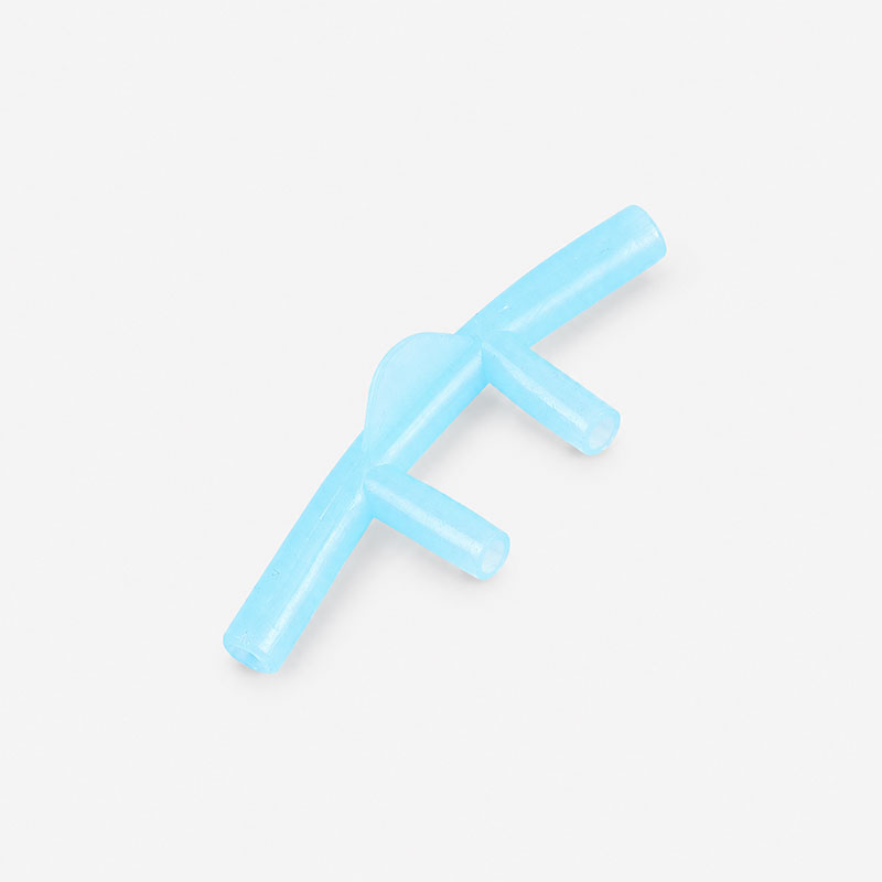 Silicone nasal cannula prong close up