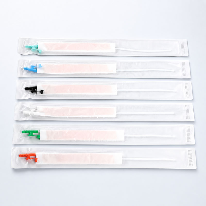Disposable suction catheter with glove pack