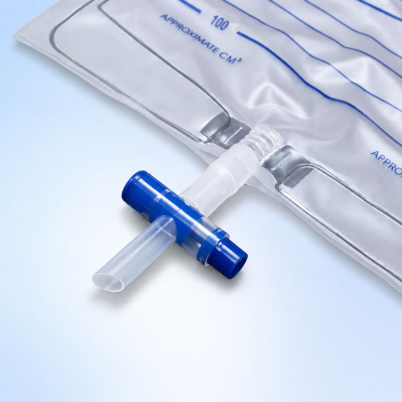 Urine bag valve detail